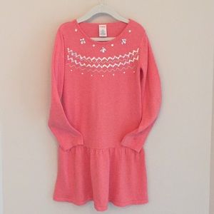 Girls Gymboree Sweater Knit Coral/pink Dress